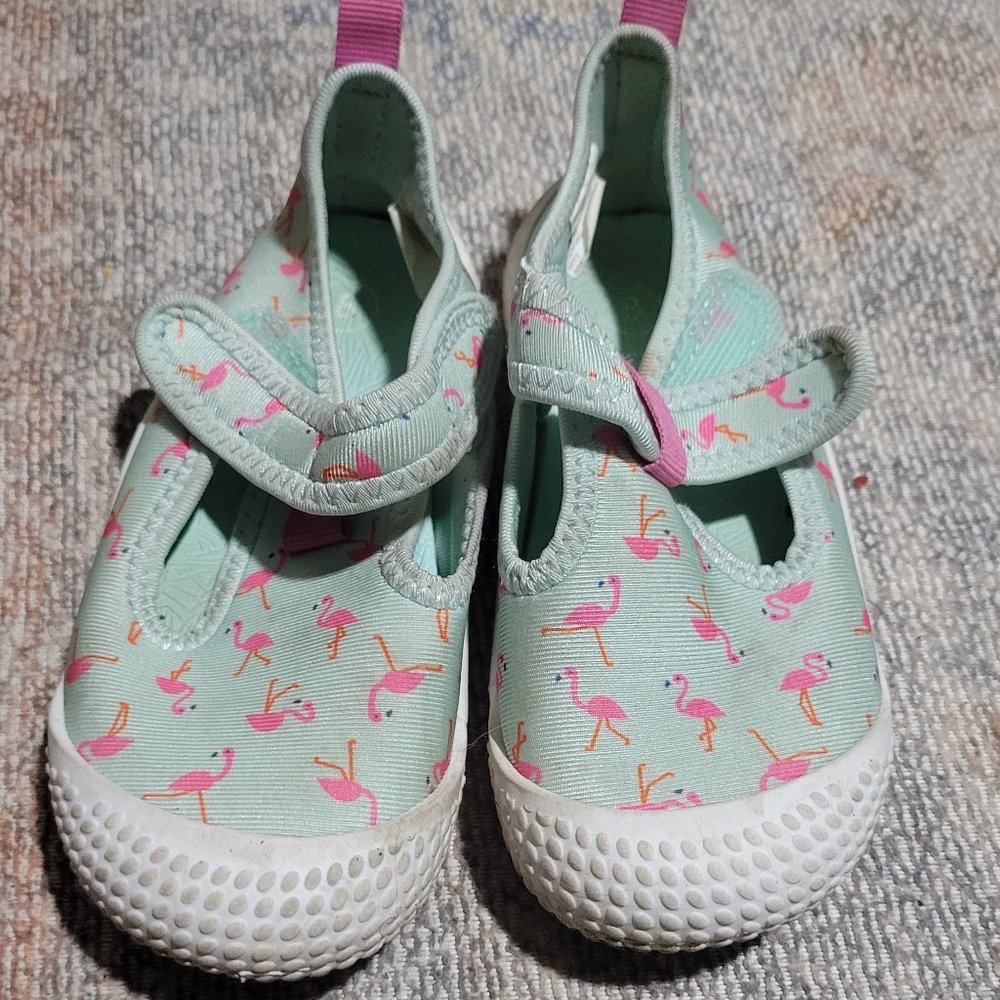 Target- famingo water shoes - size 8